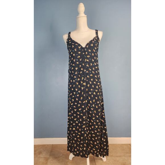 Billabong “Sweet Edges” Midi Dress Floral Print SZ XS - Picture 4 of 9